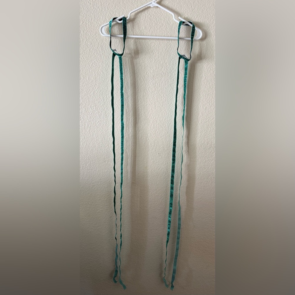 Turquoise Shimmer Leg Wraps